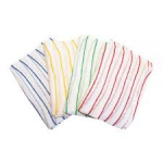 Contract Striped Dishcloths 12" x 16" Green