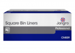 WHITE SQUARE BIN LINERS (15"X24"X24")- BOX OF 1000