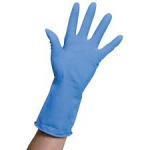 HOUSEHOLD GLOVES Blue Small Singles