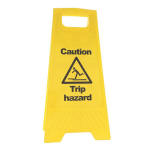 CAUTION TRIP HAZARD A SIGN