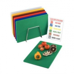 HYGIPLAS CHOPPING BOARD SET 6 boards,S/S rack & Wall chart
