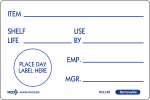 REMOVABLE SHELF LIFE LABELS