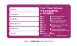 REMOVABLE ALLERGEN ALERT - SHELF LIFE LABELS