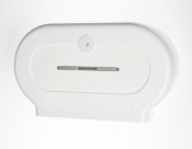 DOUBLE MINI JUMBO DISPENSER White Plastic