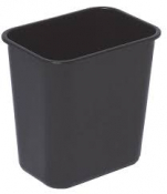 WASTE BIN Rectangular Black