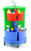 NUMATIC CAROUSEL NC3G CLEANING TROLLEY BIN & CADDIES