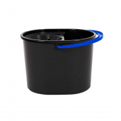 OVAL RECYCLED MOP BUCKET WITH BLUE HANDLE - 5L