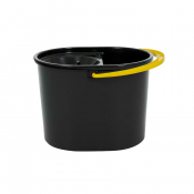 OVAL RECYCLED MOP BUCKET WITH YELLOW HANDLE - 5L