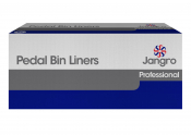 WHITE HEAVY DUTY PEDAL BIN LINERS (11inchx19inchx19inch) BOX OF - 1000