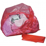 Red Laundry Bags with Water Soluble Strip