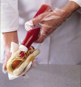 DISPOSABLE POLYTHENE GLOVES - CLEAR - SMALL