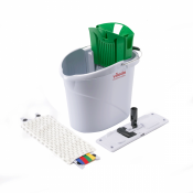 VILEDA ULTRASPEED MINI KIT,Grn 10 ltr,inc mop pad & mop frame