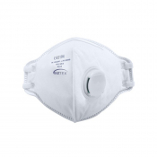 FFP3 VALVED DOLOMITE FOLD FLAT RESPIRATOR DISPOSABLE FACE MASK - 20 PER PACK
