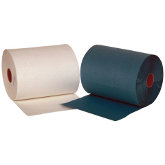 Jangro 1ply Roll Towel - White - 6 pack