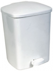 PEDAL BIN White 15ltr