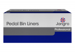 WHITE HEAVY DUTY PEDAL BIN LINERS (11"x19"x19") BOX OF - 1000