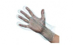 DISPOSABLE GLOVE Polythene Blue, Large