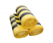 YELLOW TIGER STRIPED CLINICAL SACKS (14Inch x 28Inch x 34Inch) - BOX OF 500